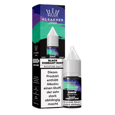 Al Fakher Liquid 10ml - Black Currant Mint 20mg
